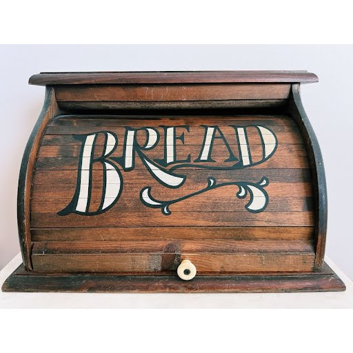 Vintage orders Wooden Breadbox